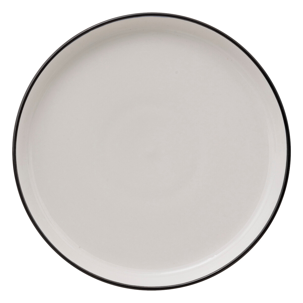 Prato de sobremesa ALIX branco em porcelana 20cm