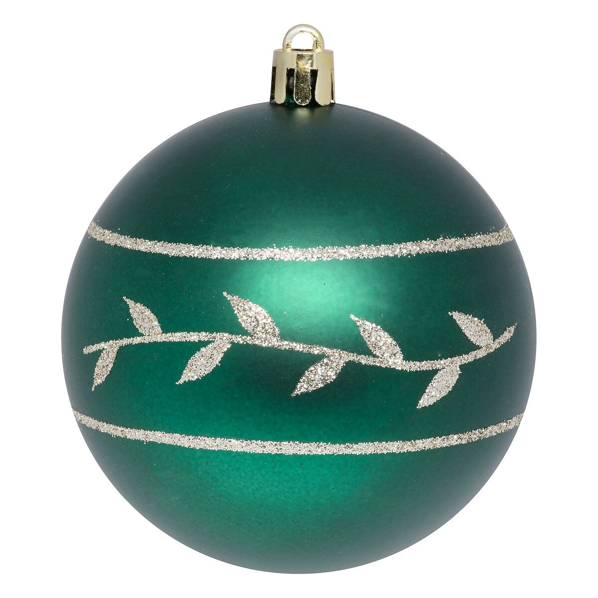 Conjunto de 4 bolas de natal ramos 8cm,  Conjunto de 4 bolas de natal ramos 8cm