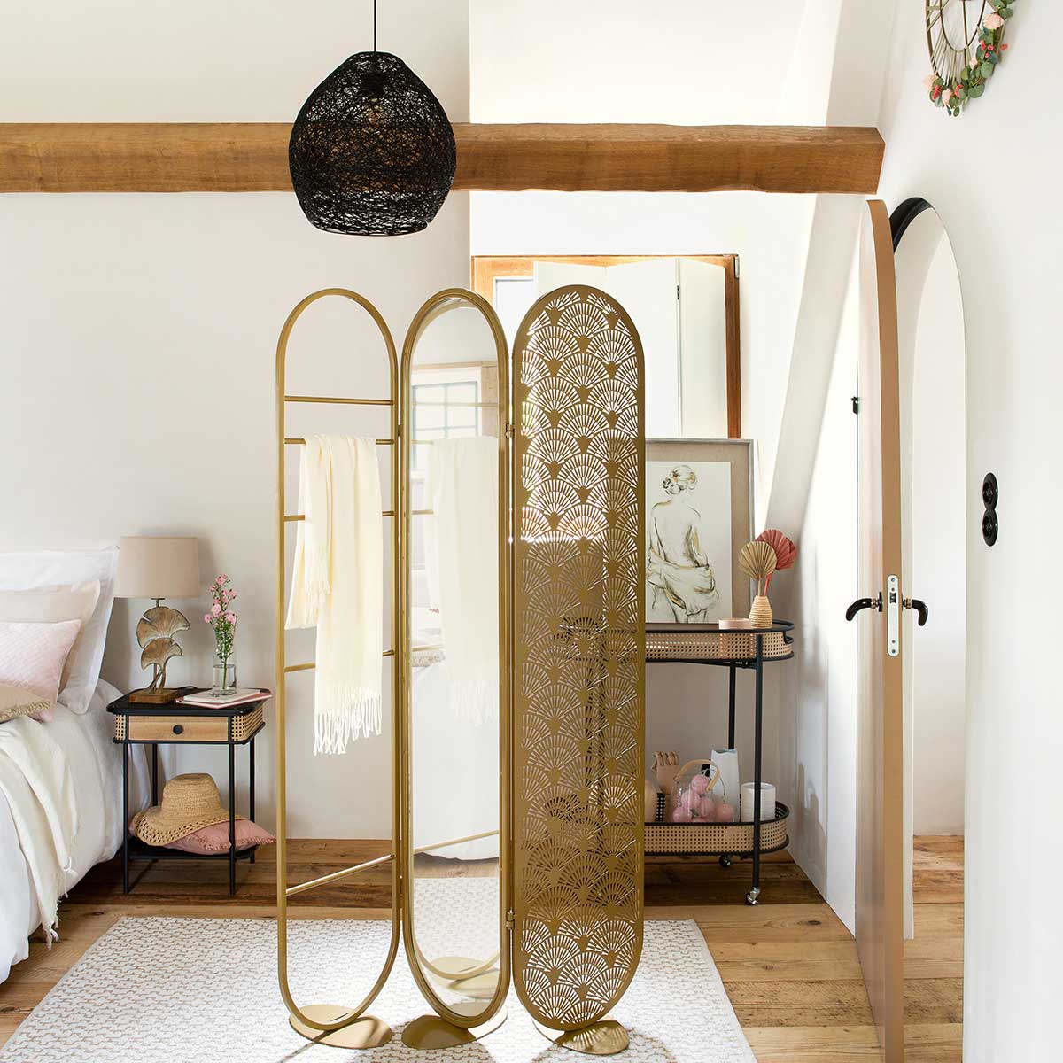 Candeeiro de teto MONA em preto