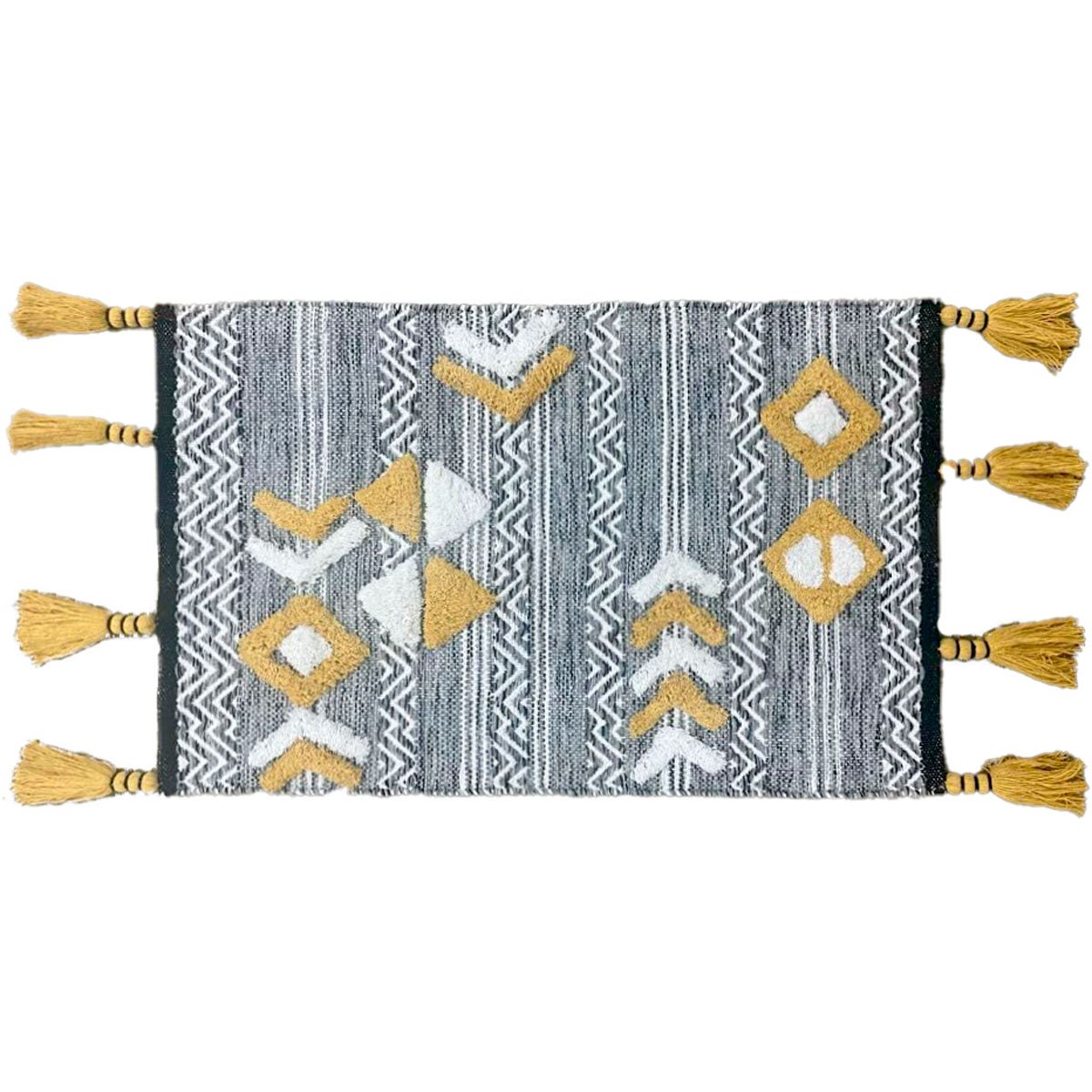 Tapete LAND com tassel 60x100cm,  Tapete LAND com tassel 60x100cm