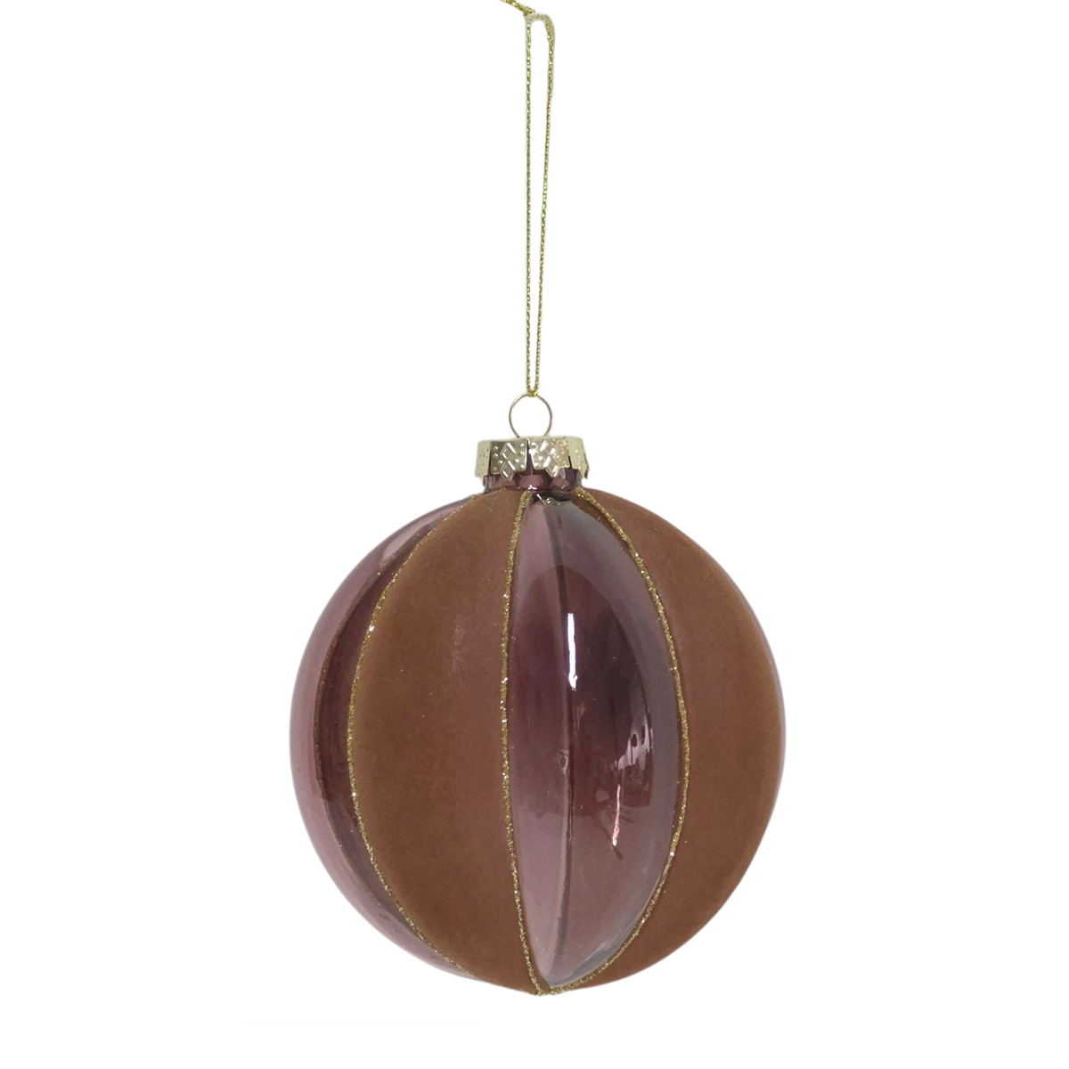 Bola de Natal de veludo 10cm