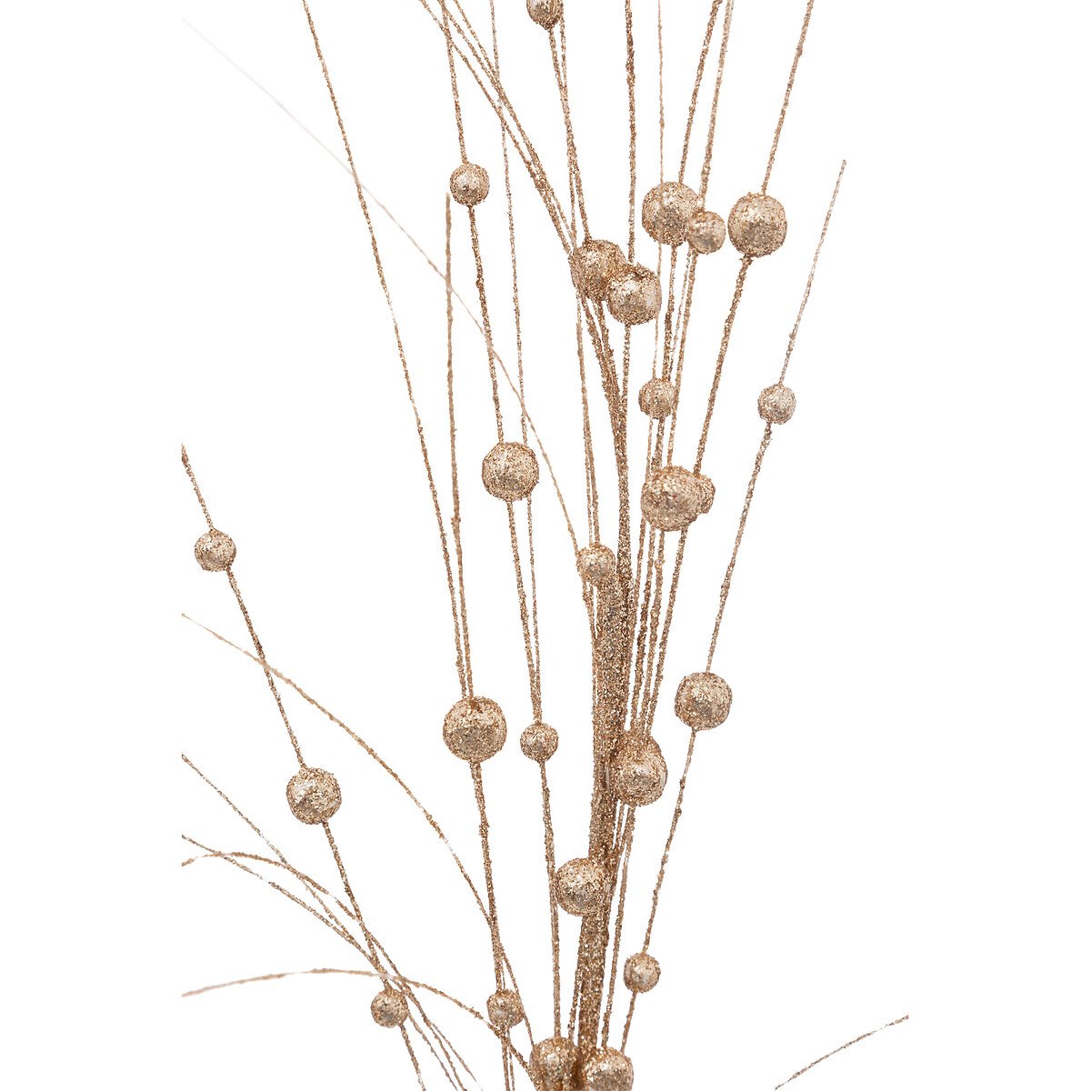 Haste dourada com bagas 95cm,  Haste dourada com bagas 95cm