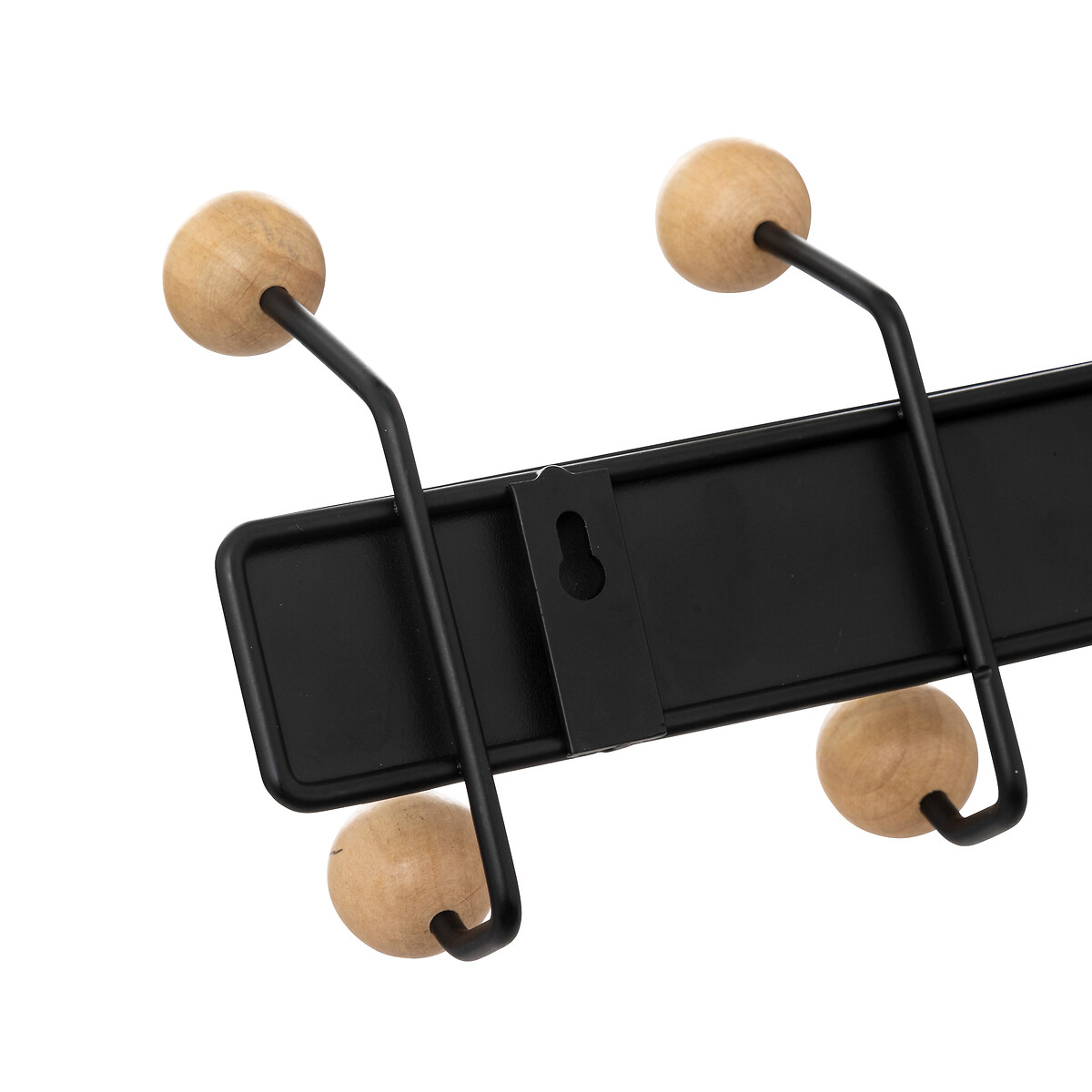 Cabide preto com 10 ganchos