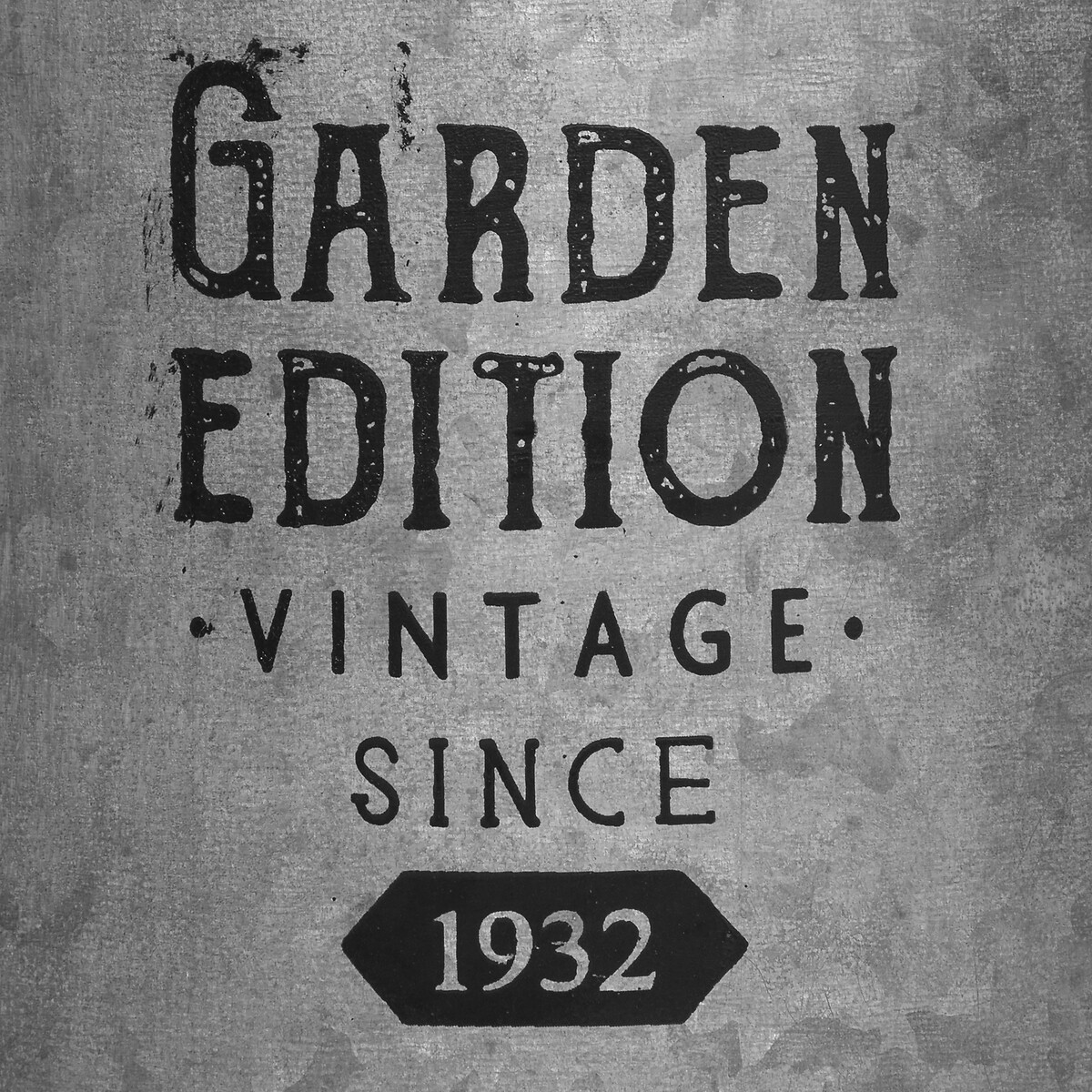 Leiteira decorativa GARDEN EDITION cinza em zinco 37cm