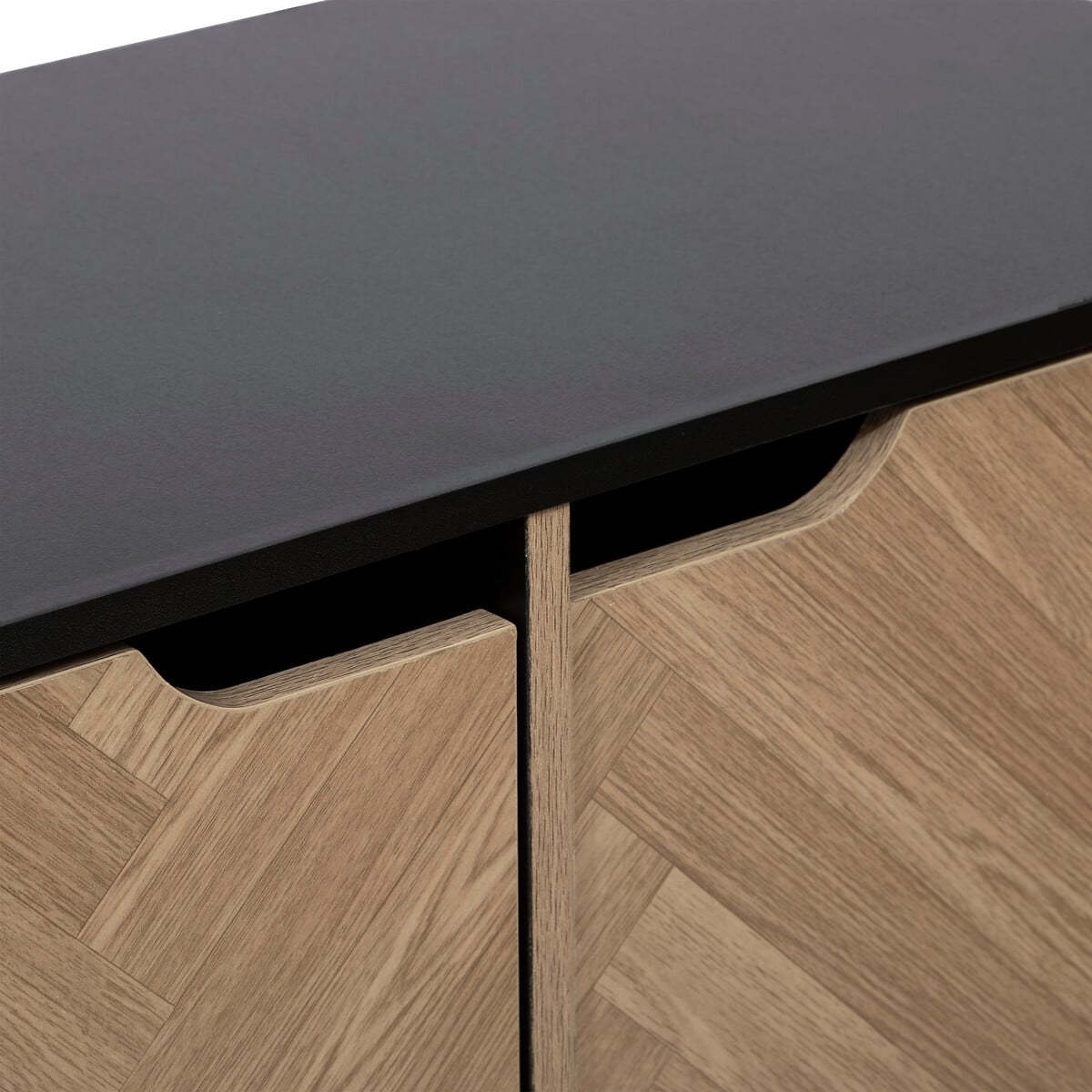 Estante mix CHEVRONS preto com 6 m&oacute;dulos