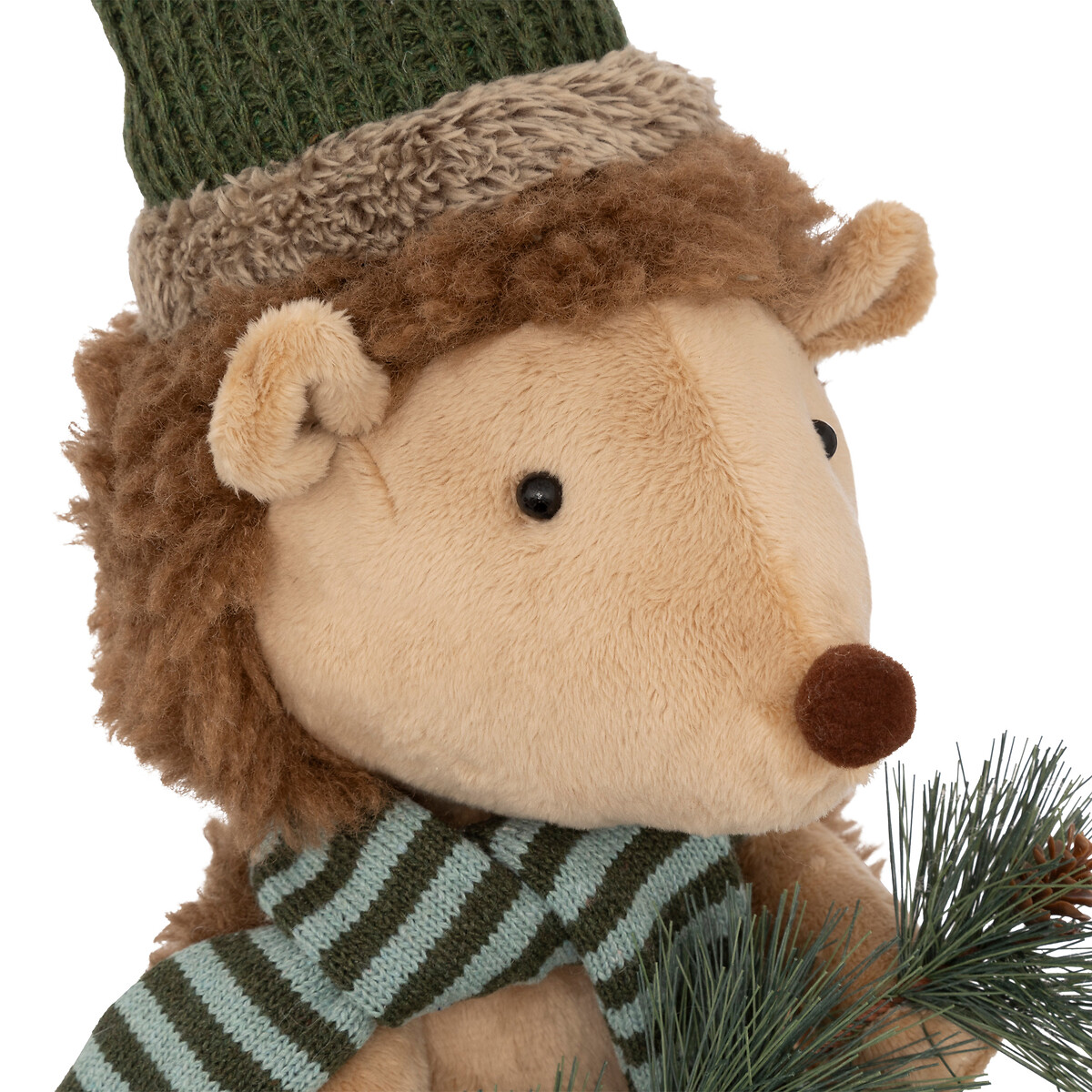 Figura ouriço francis com gorro e cachecol extensível 95cm