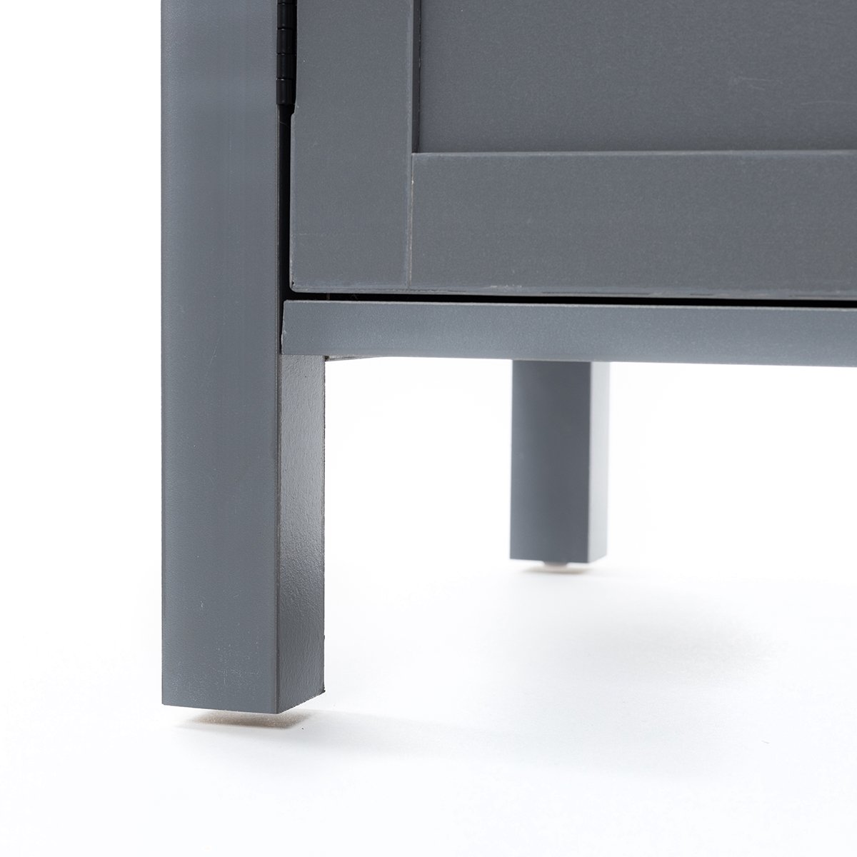 Banco com arrumação cinza