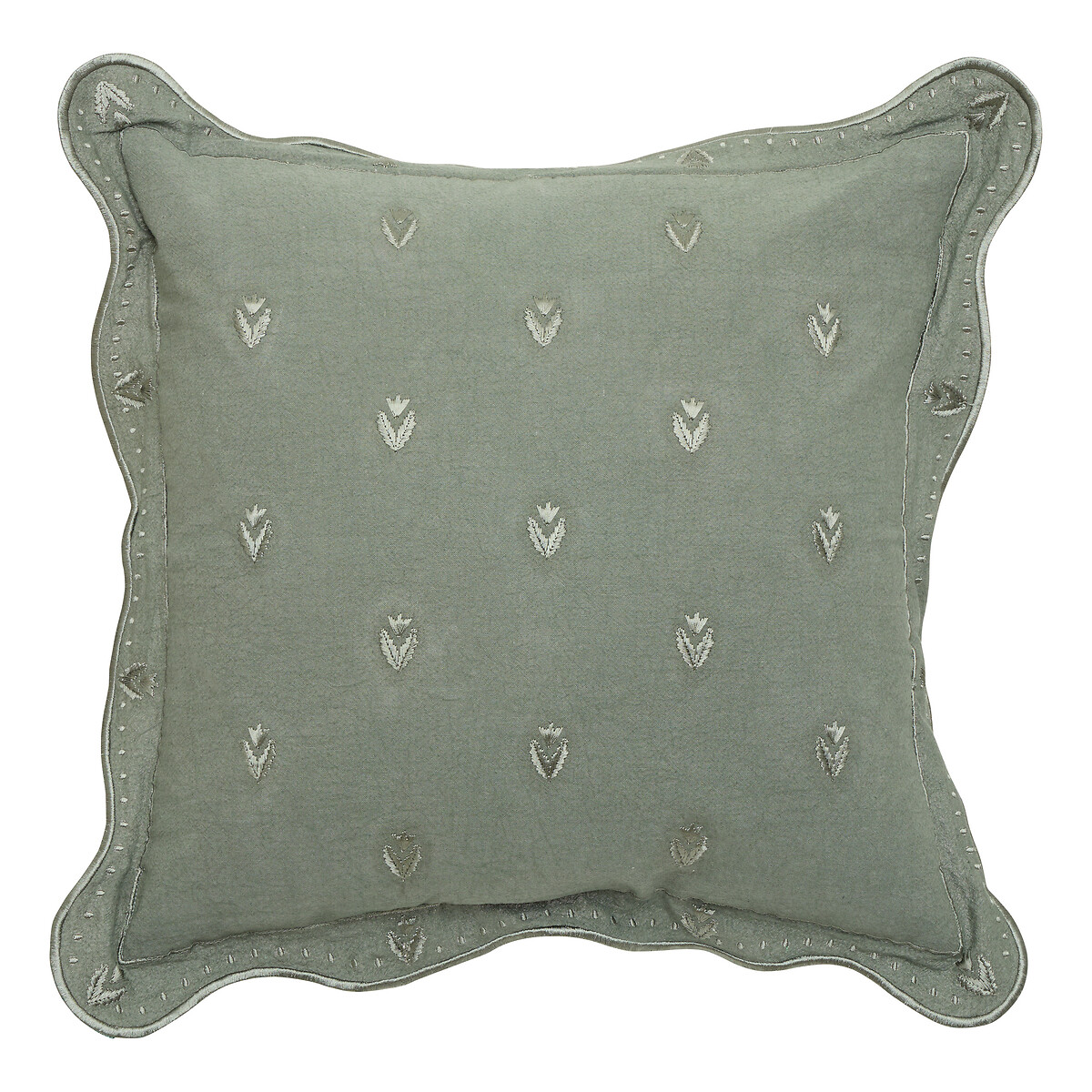 Almofada MONA verde caqui 55x55cm