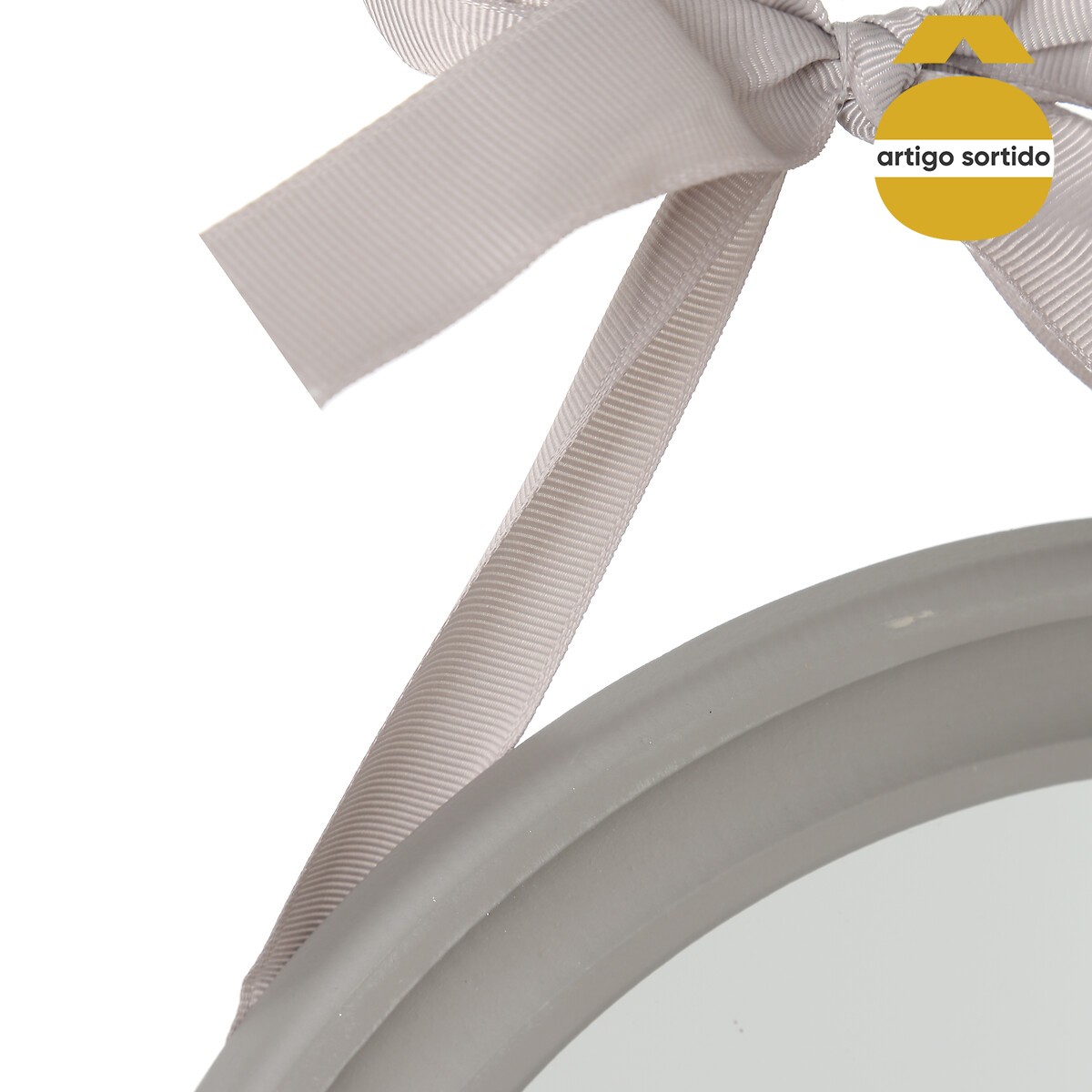 Espelho redondo com la&ccedil;o 20cm