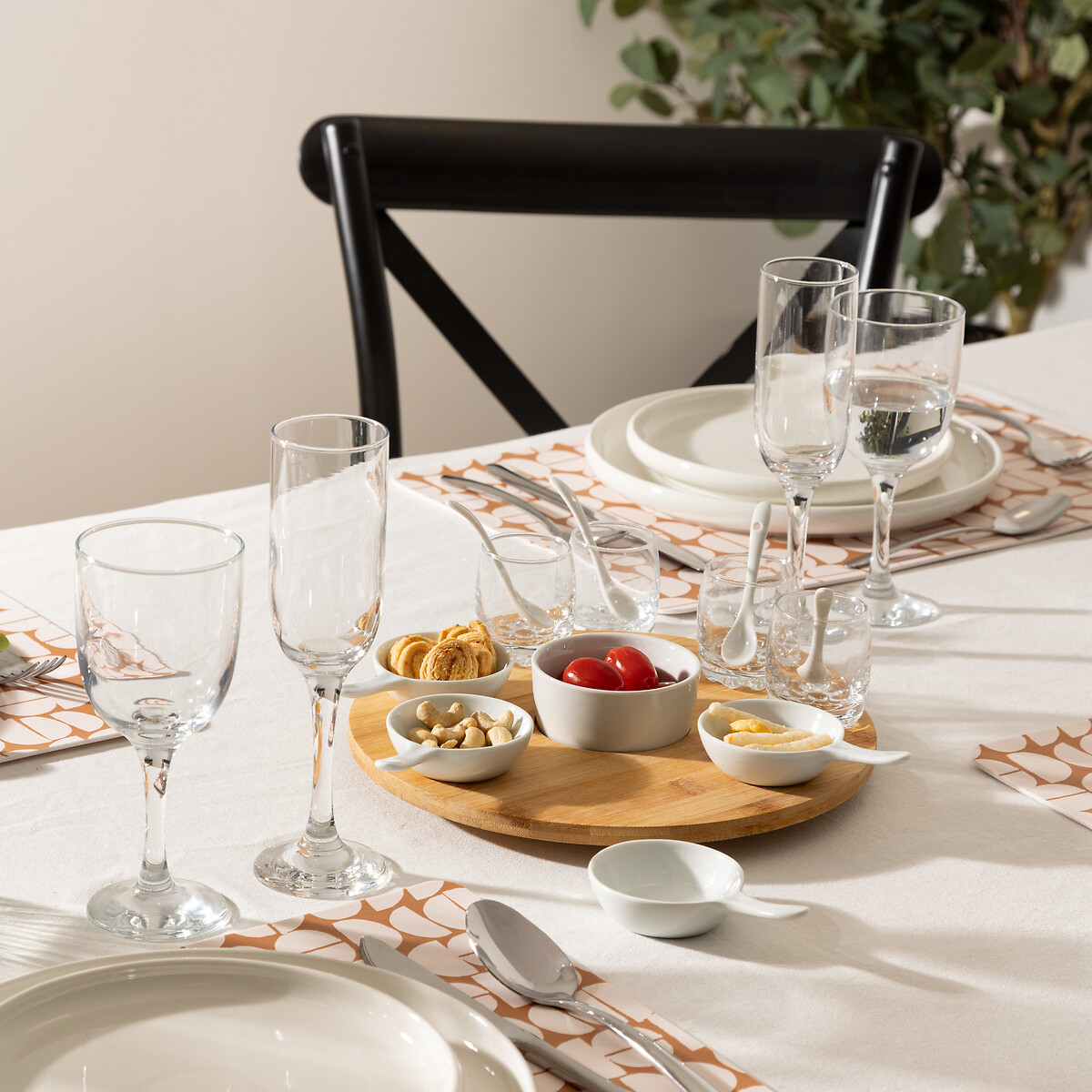 Conjunto de 14 pe&ccedil;as para aperitivos