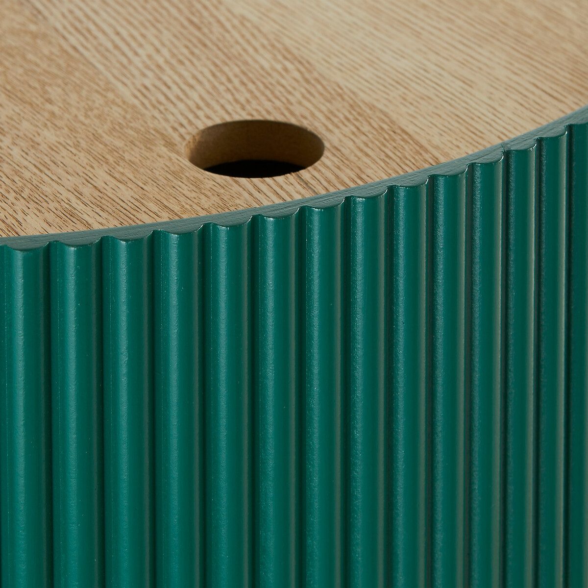 Mesa de apoio ENOLA verde em mdf D38,5x35cm