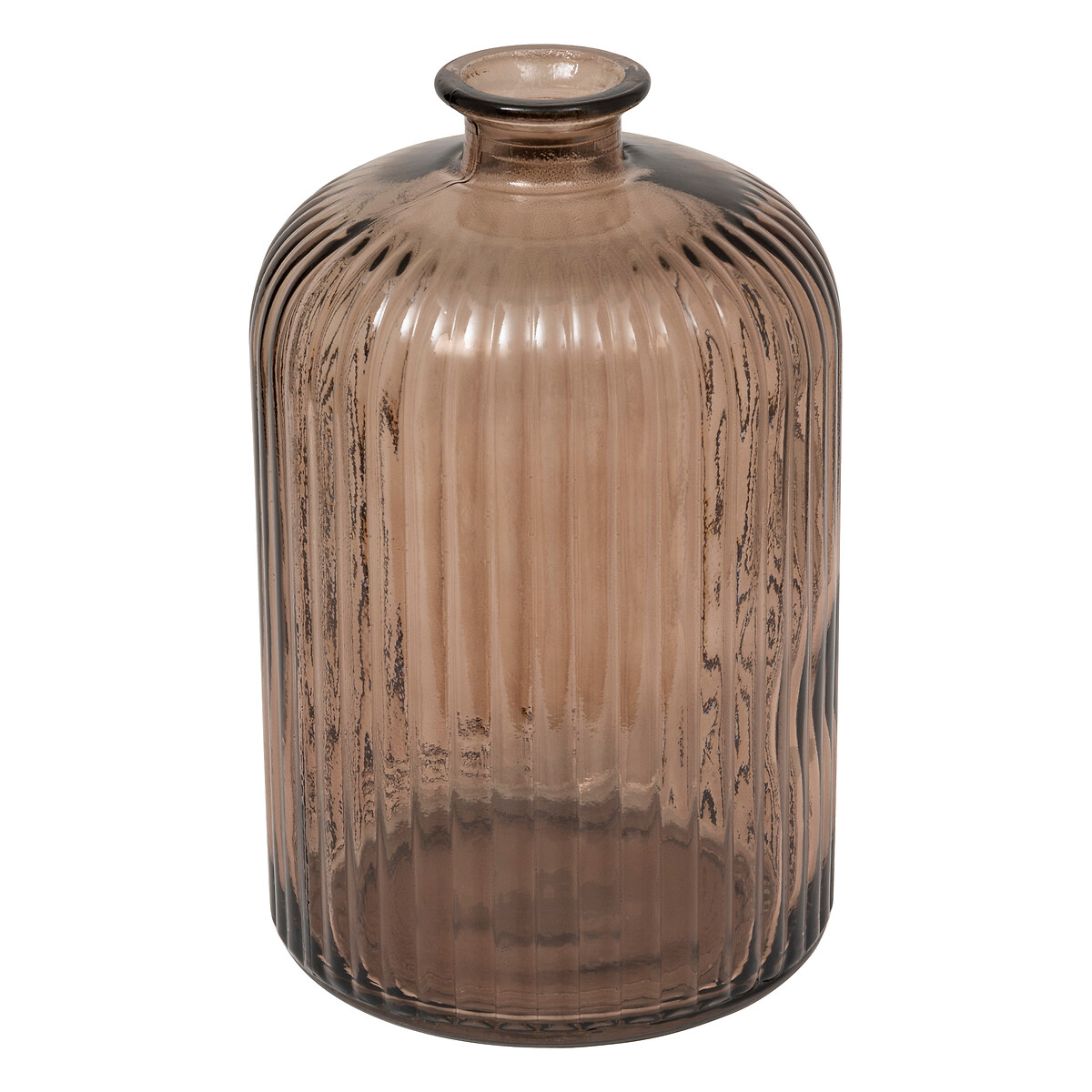 Jarra LUZ castanha de vidro 23cm