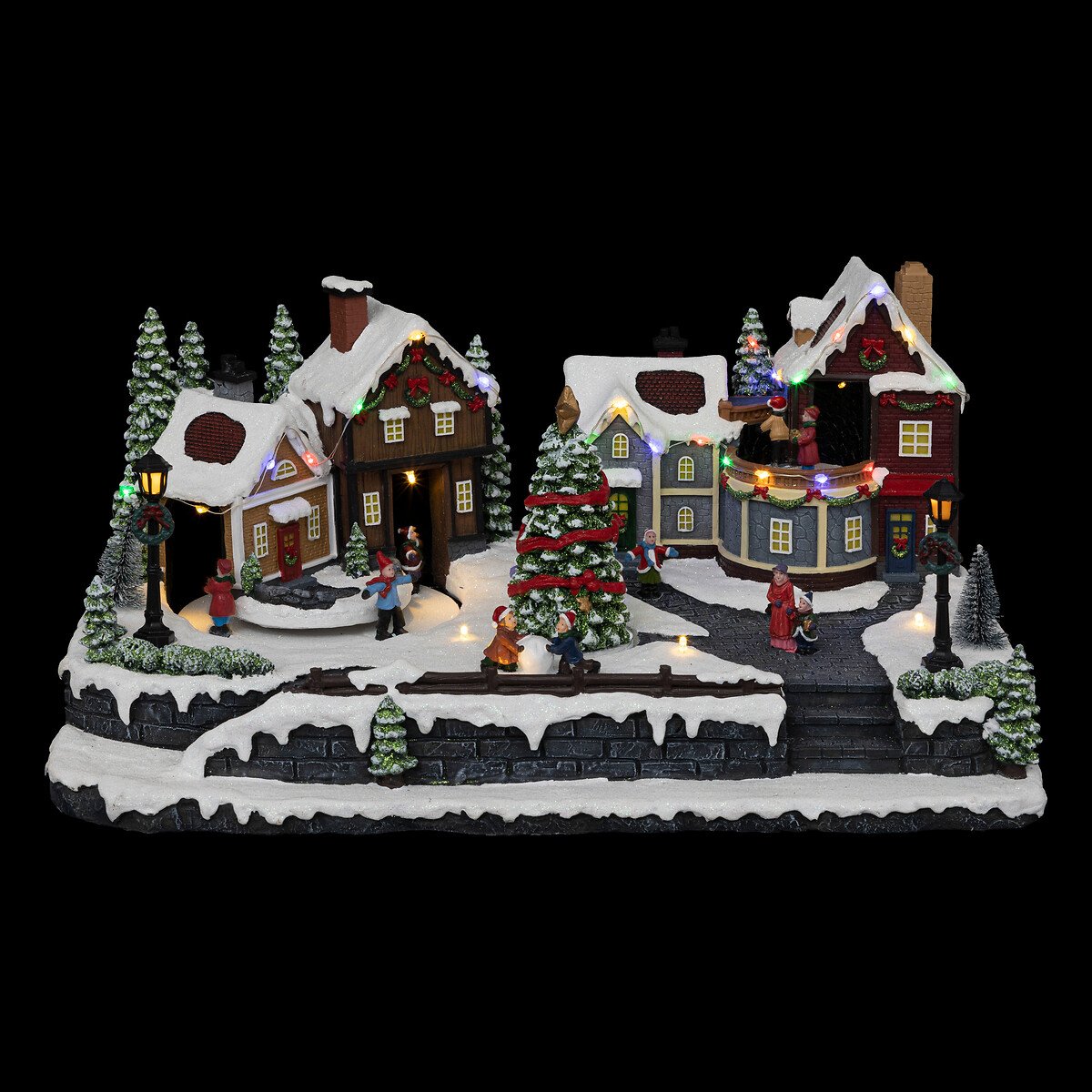 Aldeia rua pedestre com música e movimento 33 leds,  Aldeia rua pedestre com música e movimento 33 leds