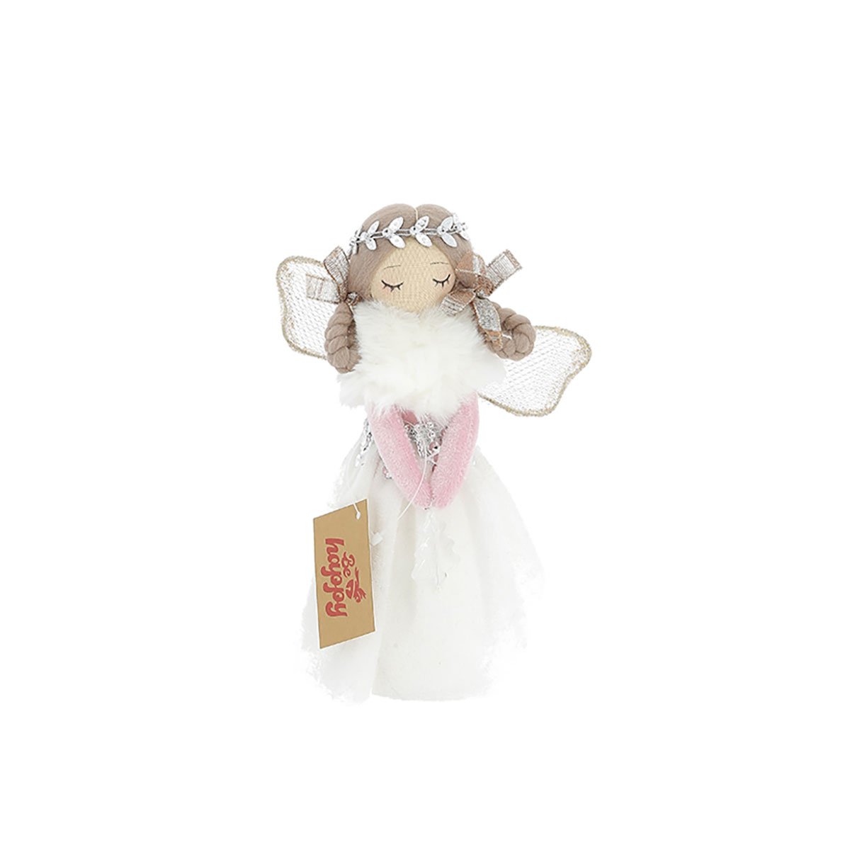Figura De Anjo Com Tiara 20cm