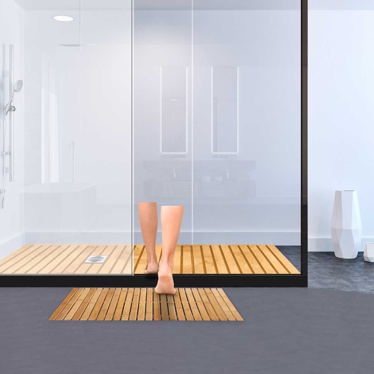 Estrado wc em bambu 40x60cm,  Estrado wc em bambu 40x60cm