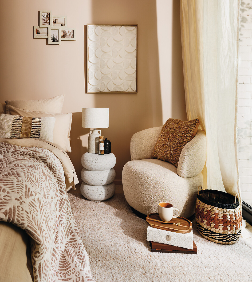 Mesa de apoio STONETO branca