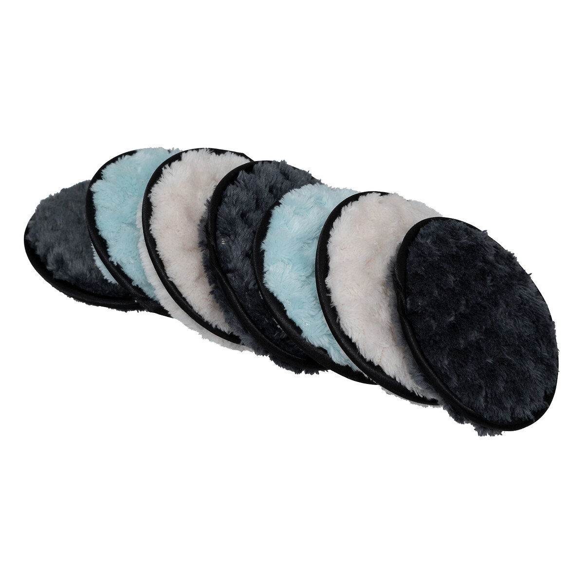 Conjunto de 7 discos de algodão laváveis