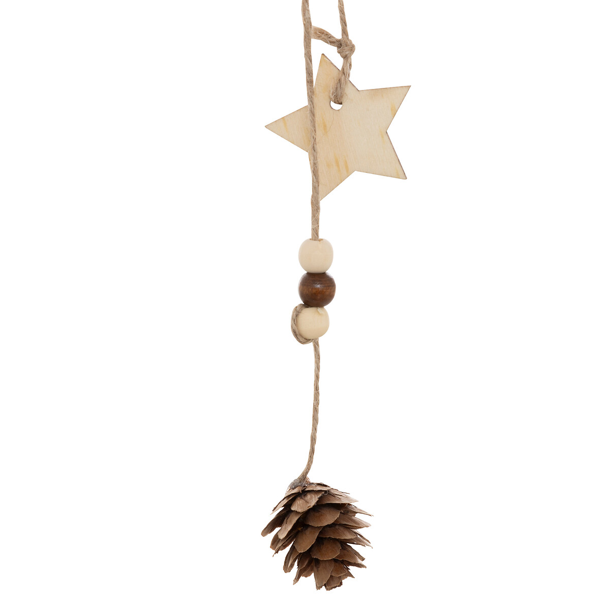 Pendurante &aacute;rvore de natal e pinhas 36cm