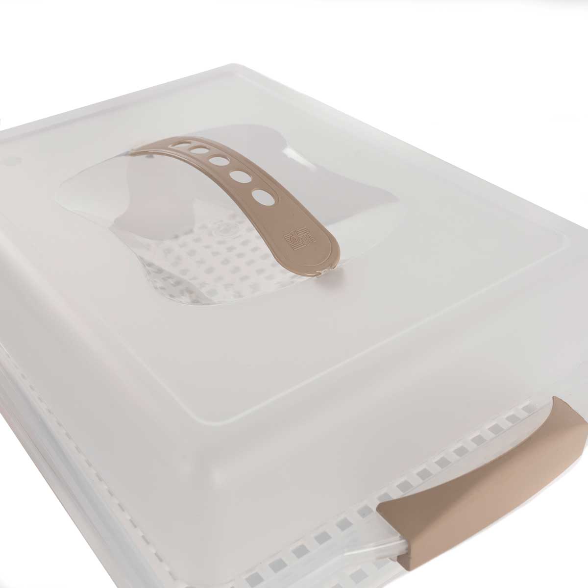 Boleira retangular bege