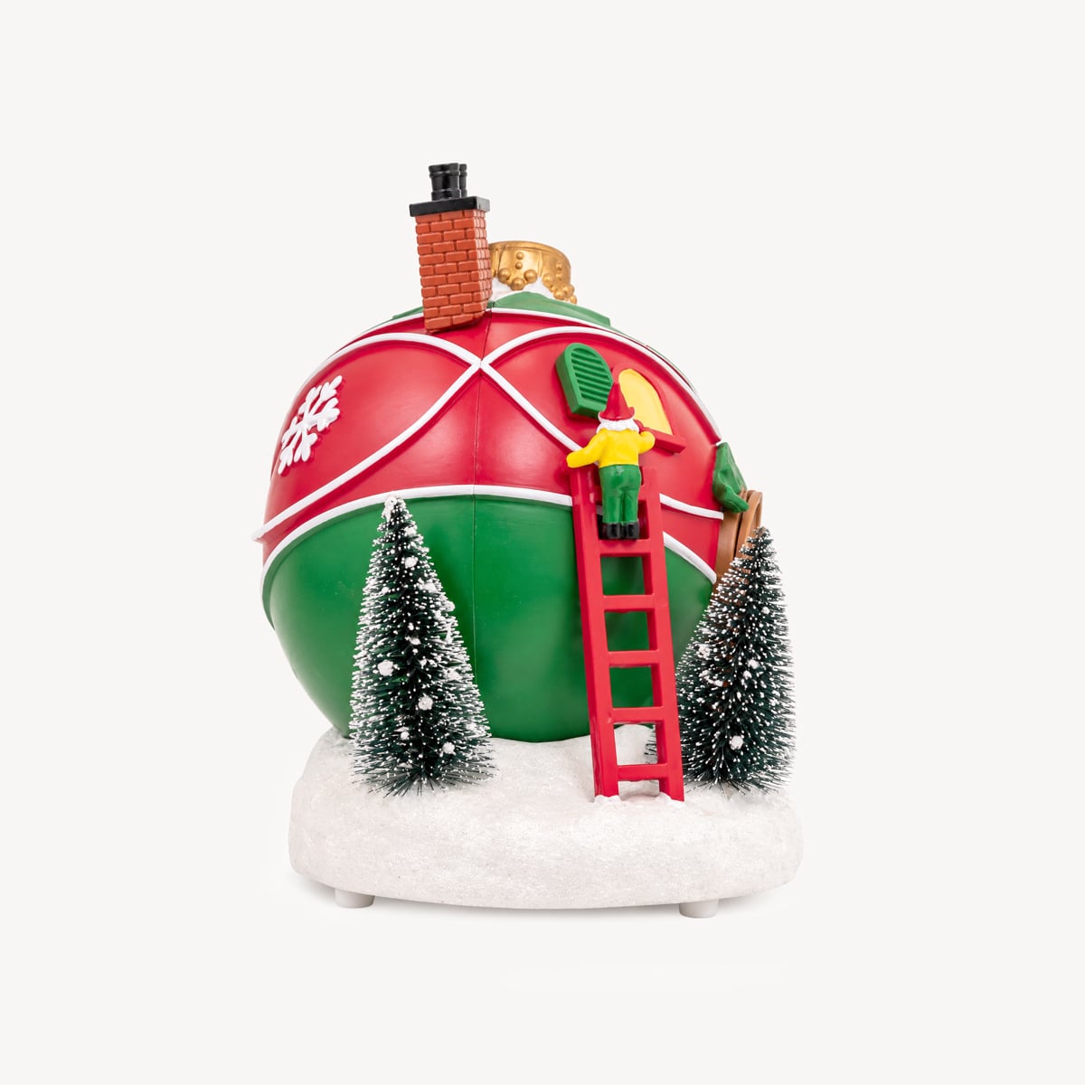 Aldeia bola de natal com pai natal 19,5x22cm