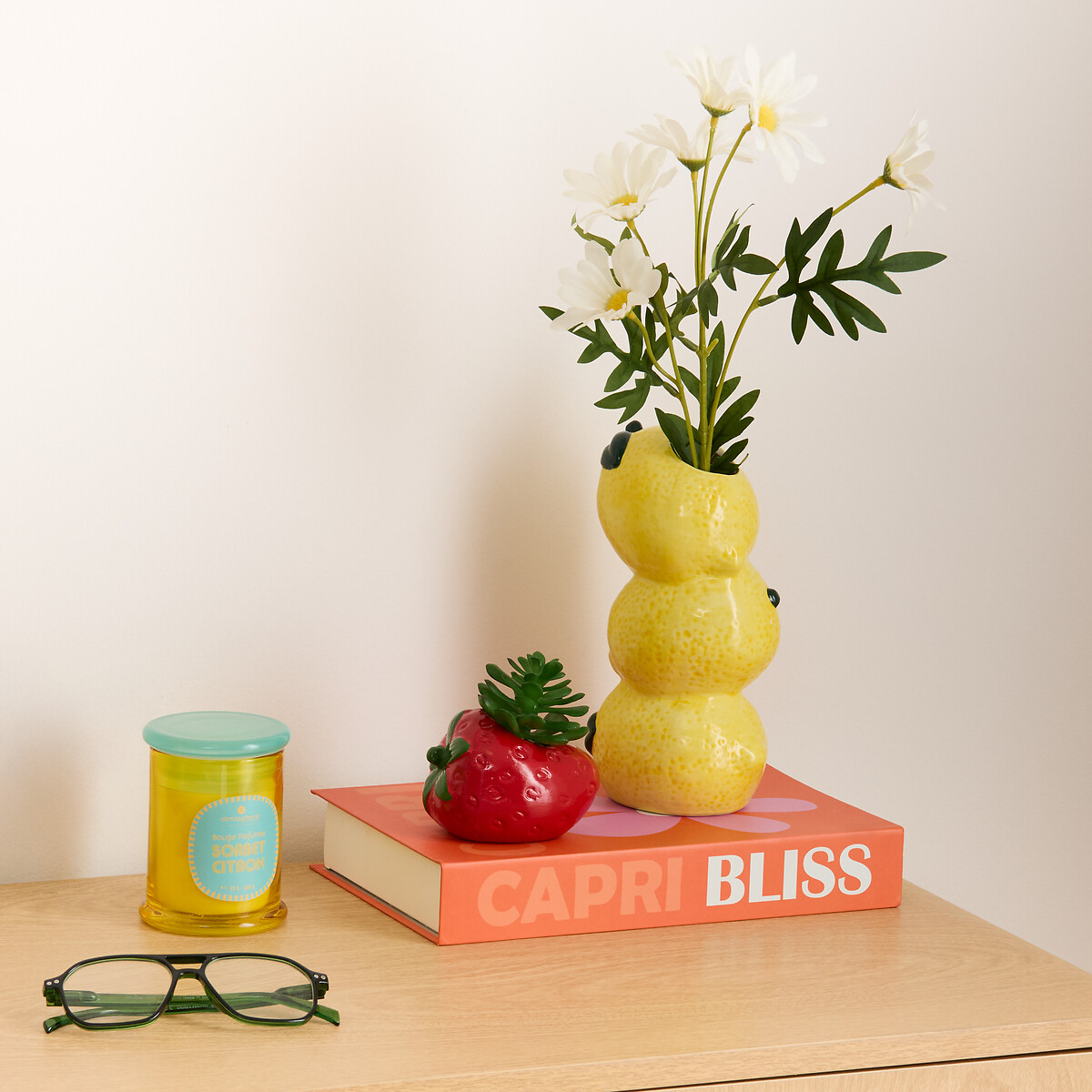 Haste margaridas artificial 60cm