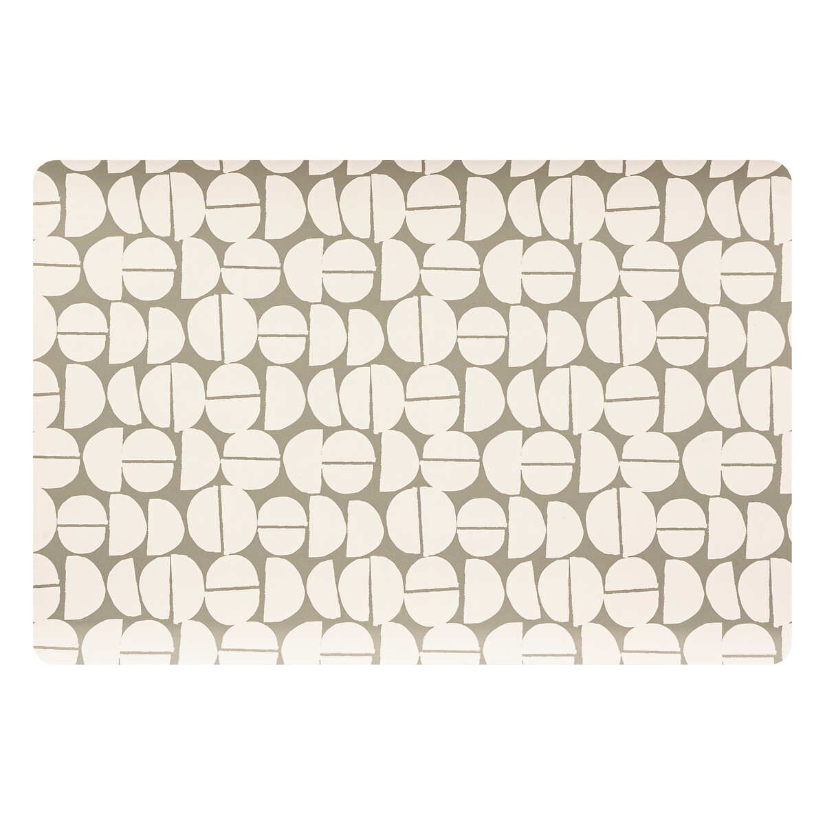 Individual de mesa FEV cinza escuro 30x45cm