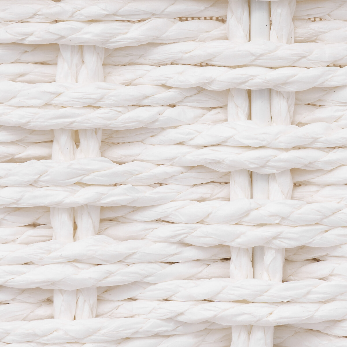 Cesto de arrumação COSTA  branco com tecido 23x32cm