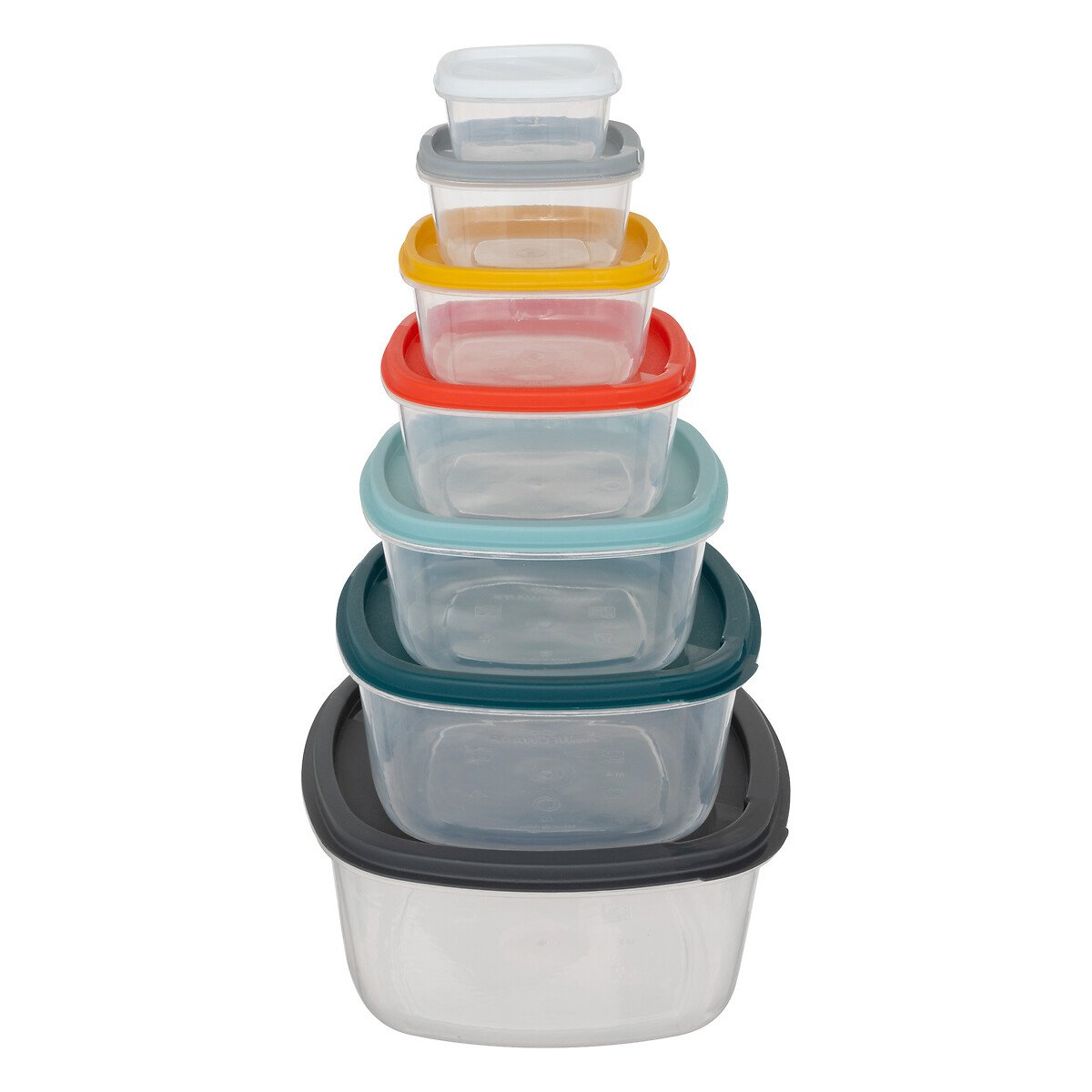 Conjunto de 7 caixas quadradas