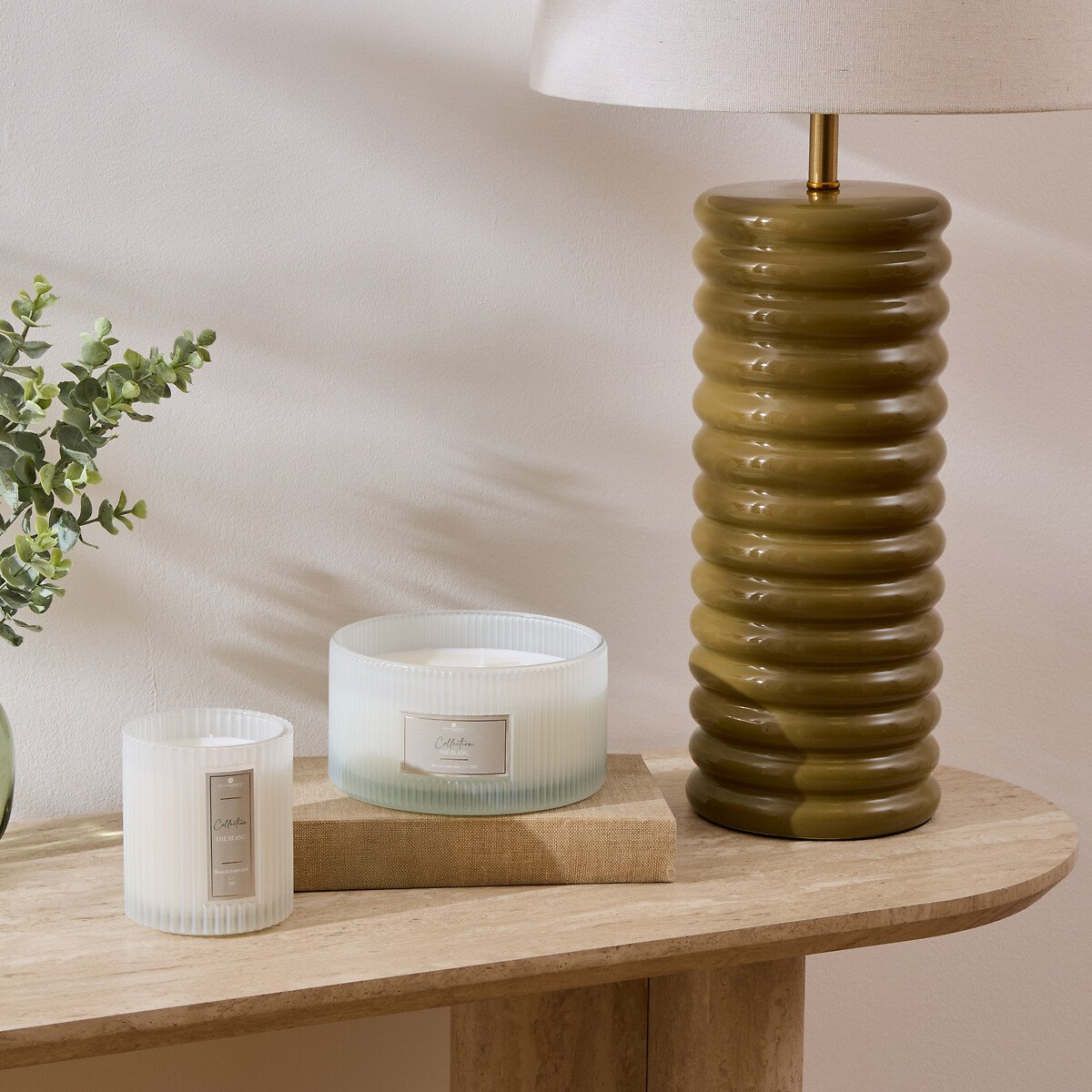 Vela perfumada com copo de vidro COLLECTION thé blanc 290gr,  Vela perfumada com copo de vidro COLLECTION thé blanc 290gr