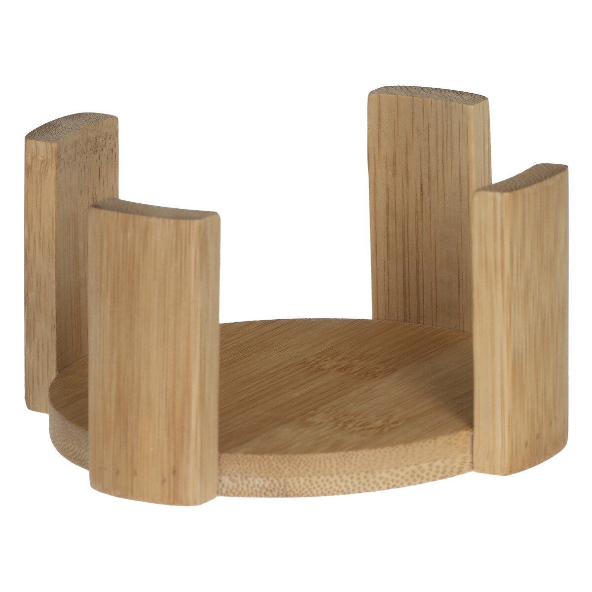 Conjunto de 6 bases em bambu para copos