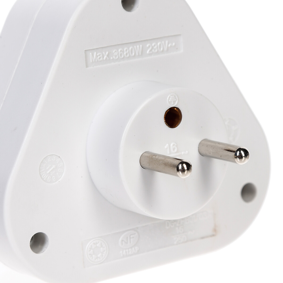 Adaptador el&eacute;trico 3 tomadas SCHUKO