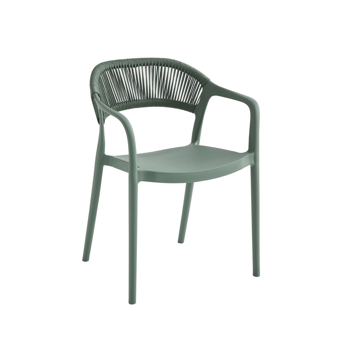 Cadeir&atilde;o efeito rattan verde