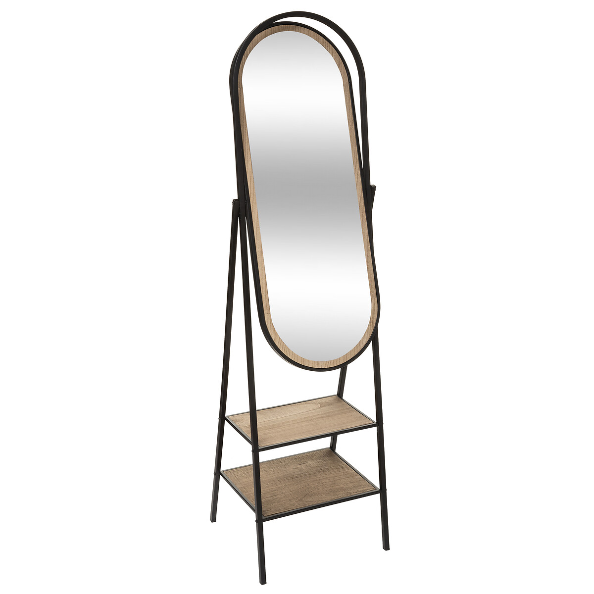 Espelho de ch&atilde;o MAEL preto 160cm