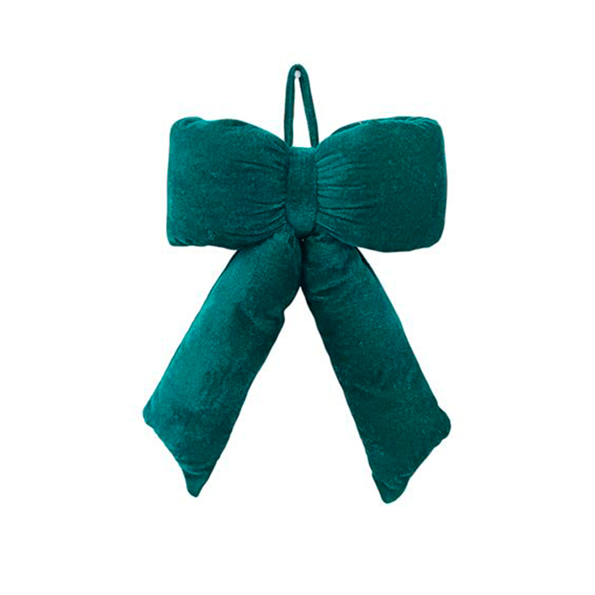 La&ccedil;o Verde Em Veludo 34cm