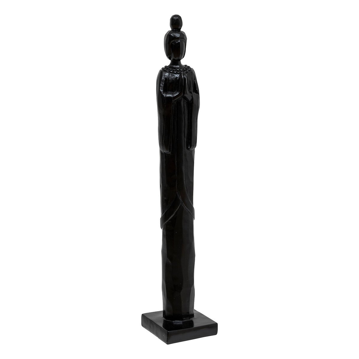 Est&aacute;tua em forma de mulher HAILEY preta 58cm