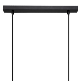 Candeeiro de teto jake para 5 lâmpadas em metal e pinho