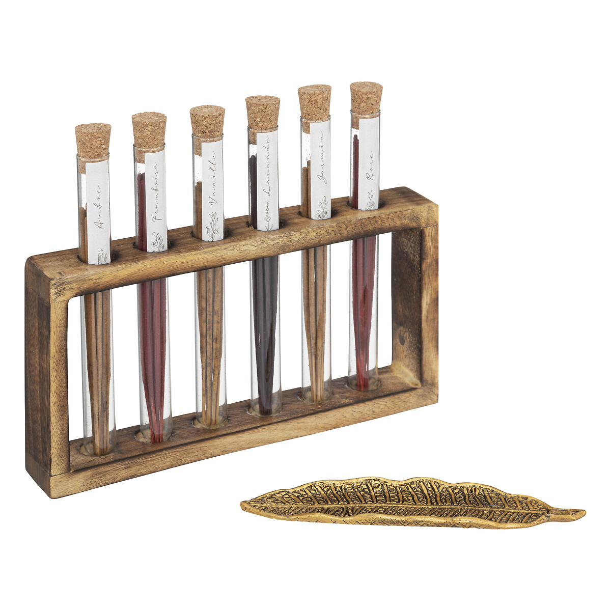 Coffret com 6 incensos com suporte e queimador namasté