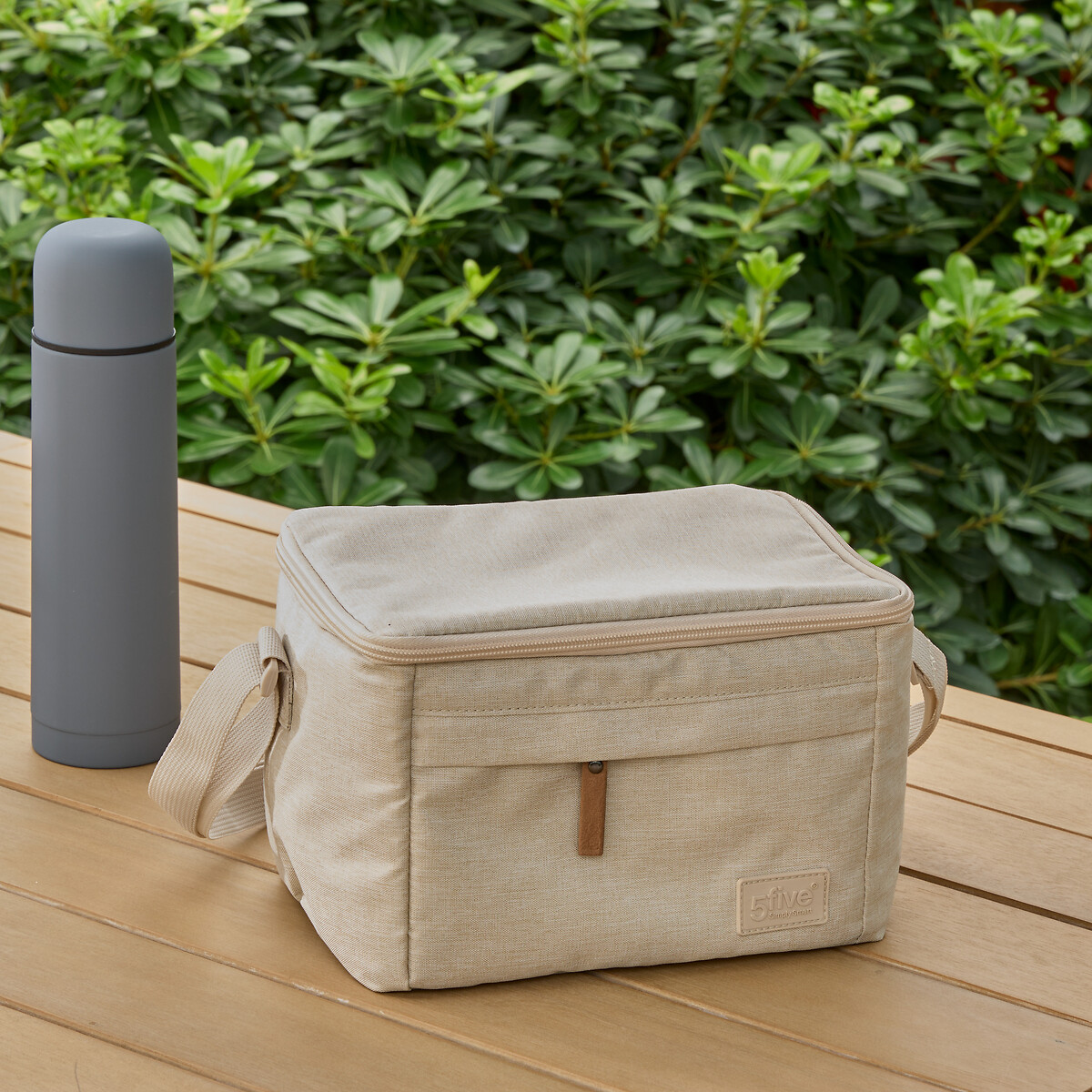 Lancheira t&eacute;rmica bege 6,5l