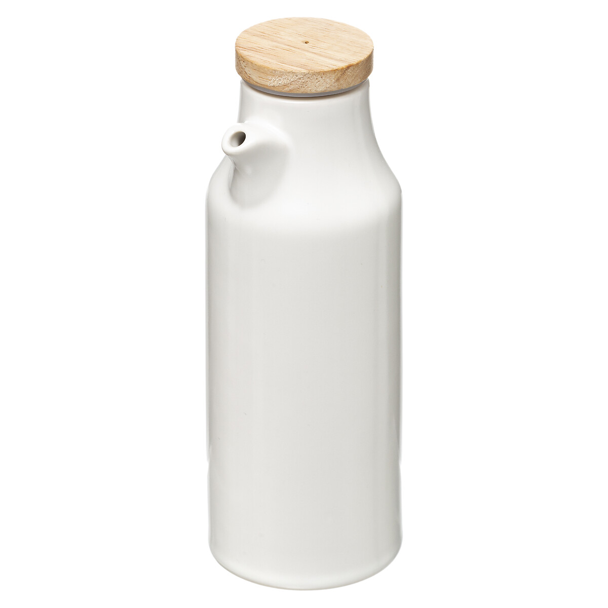 Galheteiro em cerâmica com tampa bambu