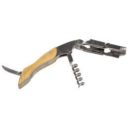 Saca rolhas LIMONADIER em metal e bambu