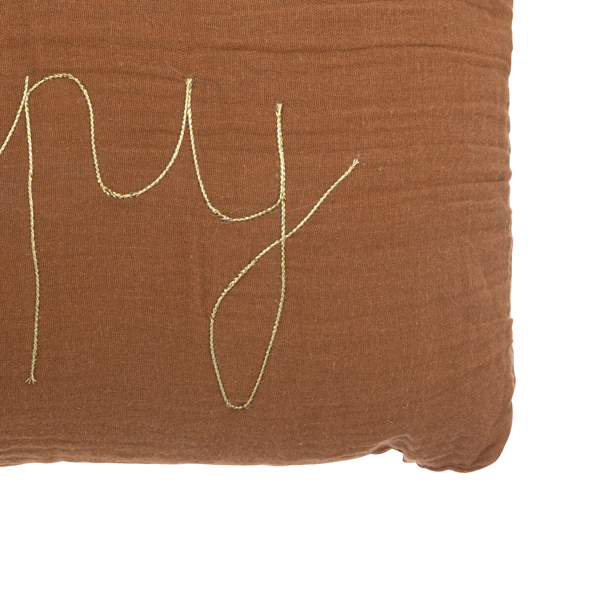 Almofada gaze terracota HAPPY 30x50cm,  Almofada gaze terracota HAPPY 30x50cm