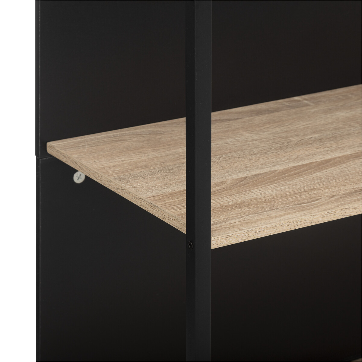 Móvel de apoio castanho e preto ALIAJ