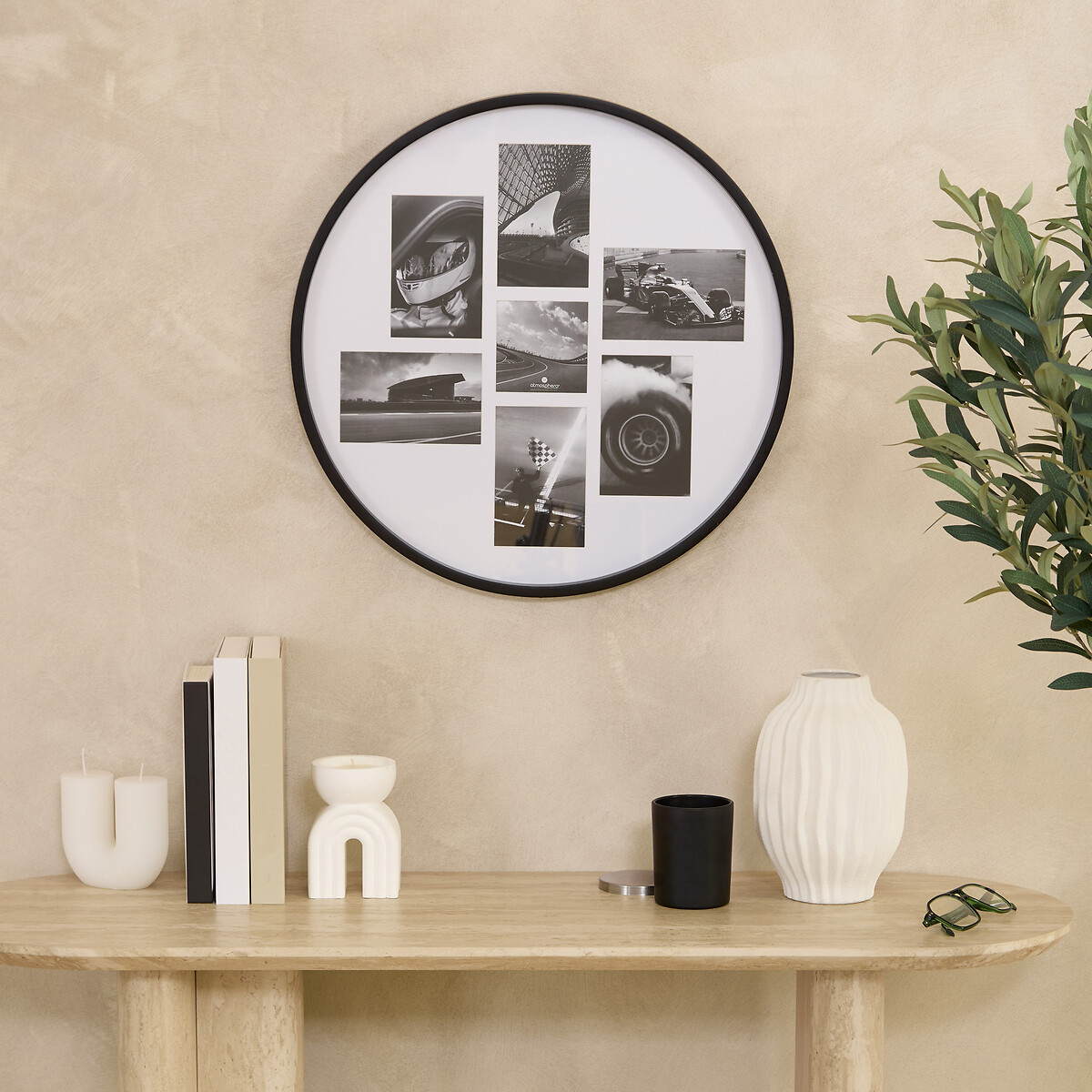 Multimoldura ALICE branco para 7 fotografias 50cm