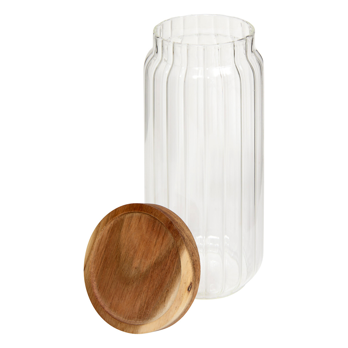 Frasco HARMONY com tampa madeira ac&aacute;cia 1l