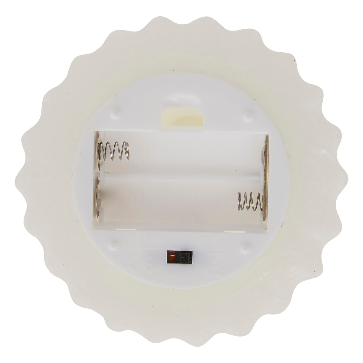 Vela &aacute;rvore de natal led branco 15,5cm