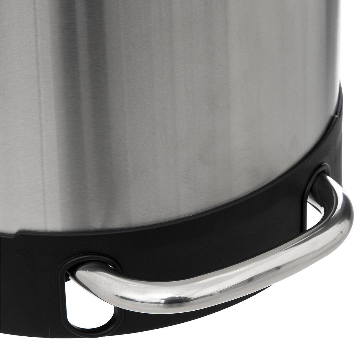 Balde do lixo ARIANE prateado em a&ccedil;o inox 30l