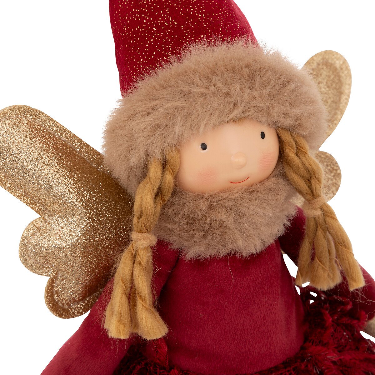 Figura de fada fifi com gorro bordeaux 50cm