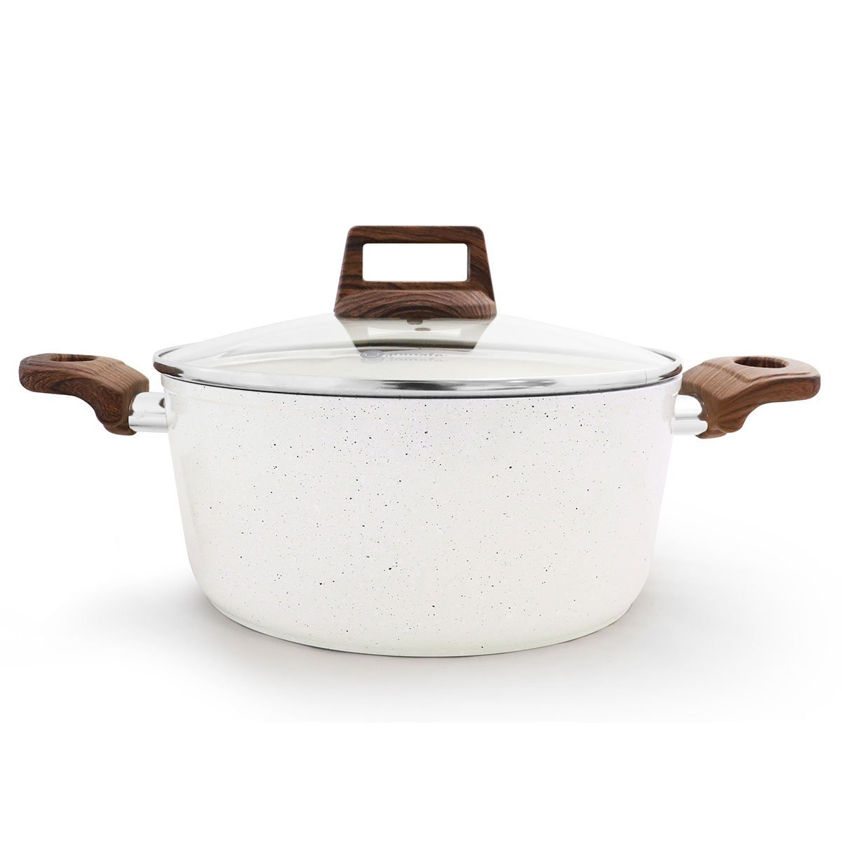 Caçarola STONEBRIGHT com tampa de vidro 28cm,  Caçarola STONEBRIGHT com tampa de vidro 28cm