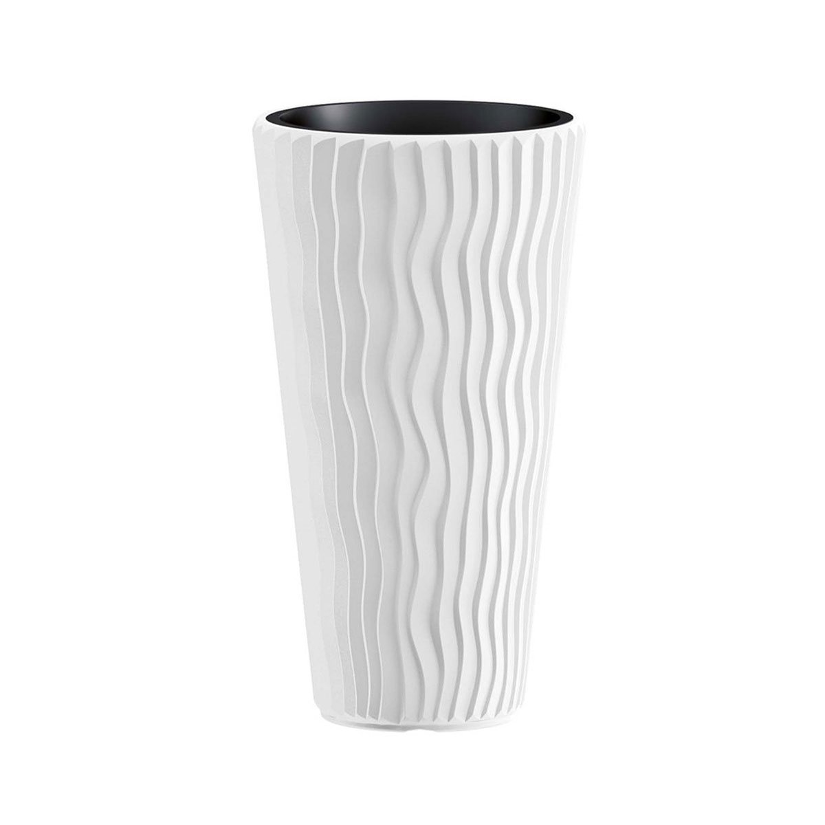 Floreira SANDY slim branco 62cm