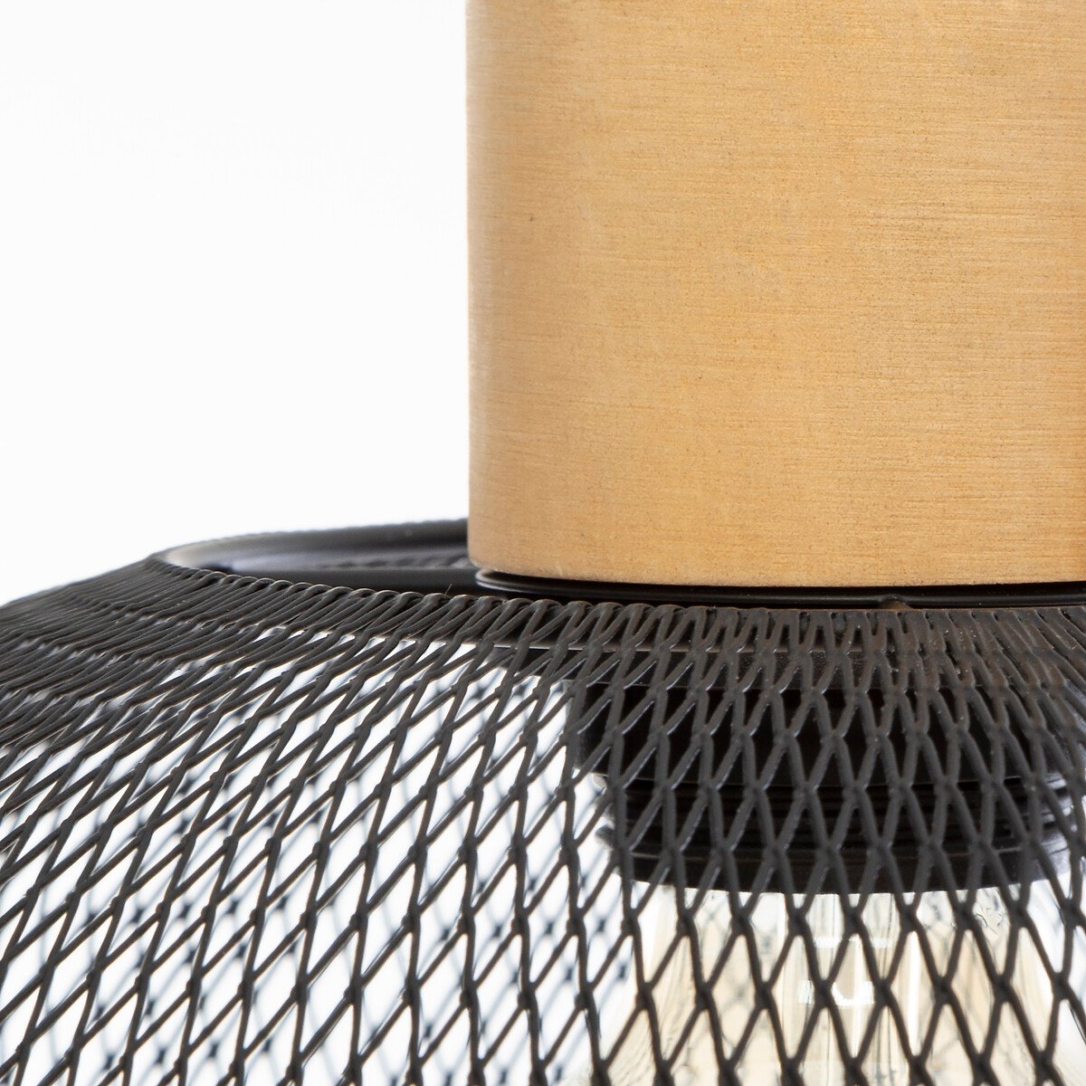 Candeeiro de teto SAM preto em metal